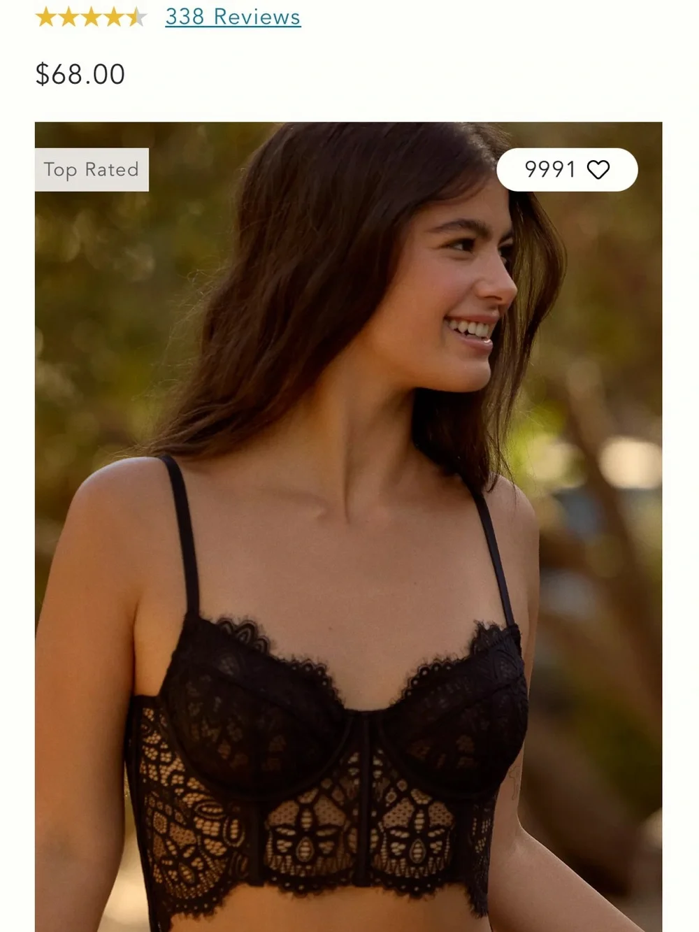 NWT Anthropologie lace bustier - Picture 8 of 12